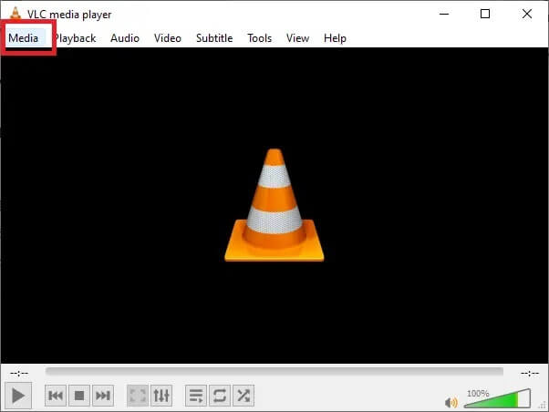 start-vlc-media-player-and-select-media-1-2 كيفية تحويل WAV إلى MP3