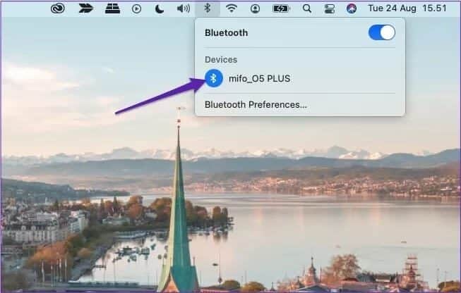 turn-off-bluetooth-device-via-mac-toolbar_4d470f76dc99e18ad75087b1b8410ea9 كيفية إضافة وفصل ونسيان أجهزة Bluetooth على جهاز Mac