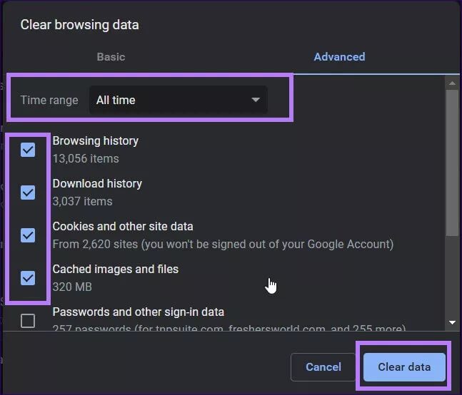 twitch-chat-not-loading-clear-data_4d470f76dc99e18ad75087b1b8410ea9-1 أفضل 9 طرق لإصلاح مشكلة عدم تحميل دردشات Twitch