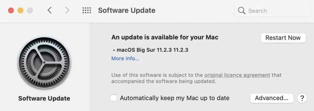 update-available-1024x363-1 إصلاح خطأ فشل تثبيت MacOS Big Sur