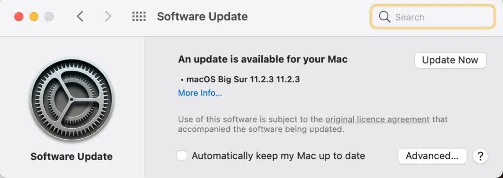 إصلاح تحديث برنامج الـ Mac عالق في التثبيت - %categories