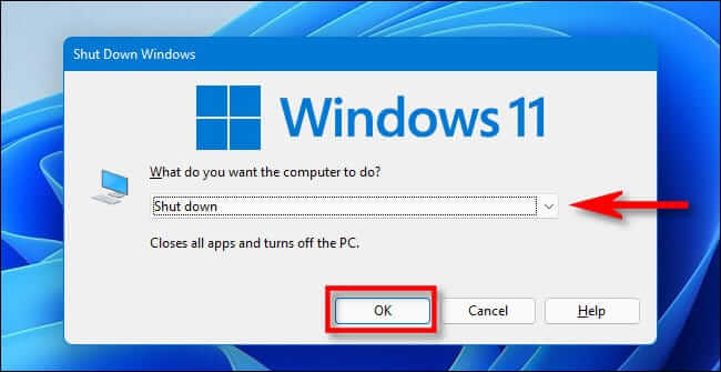 win11_alt_f4 كيفية إيقاف تشغيل جهاز كمبيوتر يعمل بنظام Windows 11