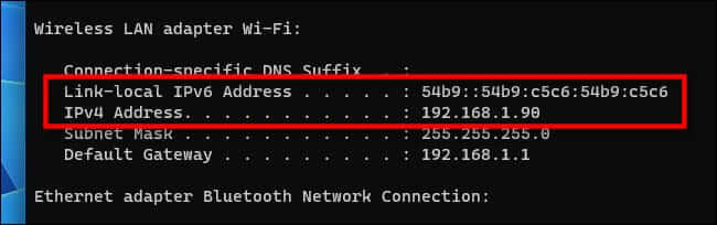 win11_ipconfig_results كيفية البحث عن عنوان IP الخاص بك على Windows 11
