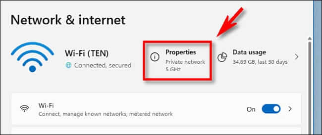 win11_network_click_properties كيفية البحث عن عنوان IP الخاص بك على Windows 11
