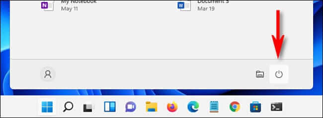 win11_start_shutdown كيفية إيقاف تشغيل جهاز كمبيوتر يعمل بنظام Windows 11