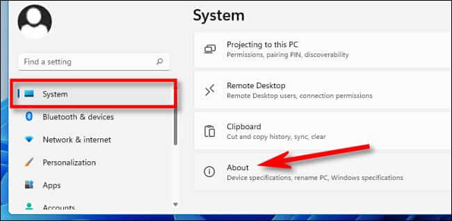 win11_system_about كيفية التحقق من مواصفات جهاز الكمبيوتر الخاص بك على Windows 11