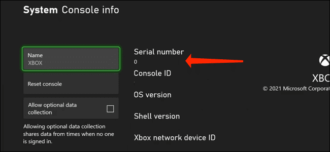 xbox-series-x-serial-number-settings كيفية البحث عن الرقم التسلسلي لوحدة التحكم Xbox Series X | S