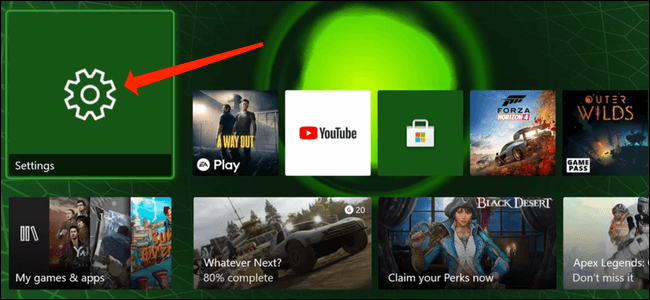 xbox-series-x-settings-icon-home-screen كيفية البحث عن الرقم التسلسلي لوحدة التحكم Xbox Series X | S