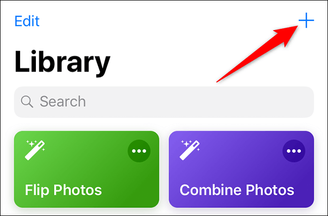 1-new-shortcut كيفية تحويل الصور إلى ملف PDF على iPhone