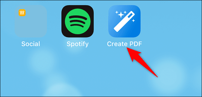 13-launch-shortcut كيفية تحويل الصور إلى ملف PDF على iPhone