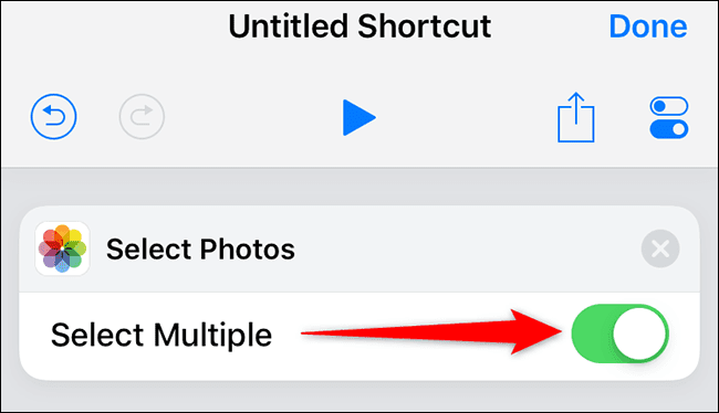 4-enable-multiple-photos كيفية تحويل الصور إلى ملف PDF على iPhone