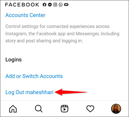 4-instagram-app-log-out كيفية تسجيل الخروج من Instagram