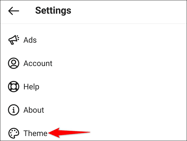 4-instagram-app-theme كيفية تمكين الوضع الداكن على Instagram