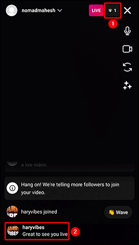 4-instagram-live-viewers-comments كيفية البث المباشر على Instagram