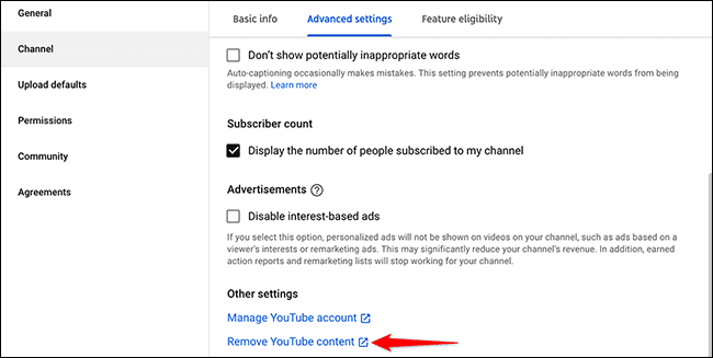 4-remove-youtube-content كيفية حذف قناتك على YouTube