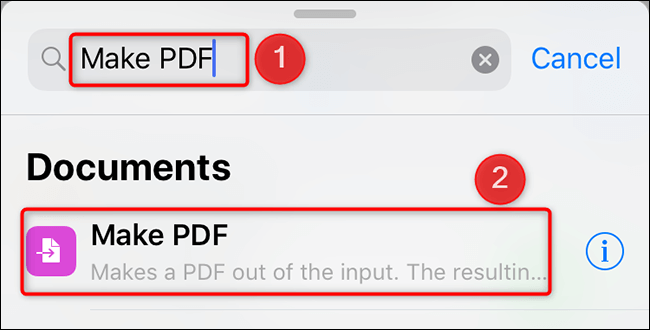 5-add-make-pdf-action كيفية تحويل الصور إلى ملف PDF على iPhone