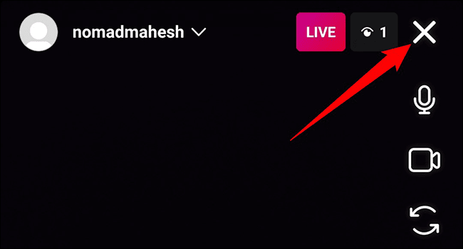 6-end-instagram-live كيفية البث المباشر على Instagram