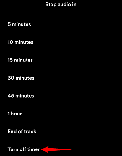 6-turn-off-sleep-timer-spotify كيفية إعداد مؤقت النوم في Spotify