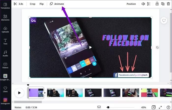 Add-Animation-to-your-Video_935adec67b324b146ff212ec4c69054f كيفية إنشاء مقاطع فيديو وتحريرها في Canva