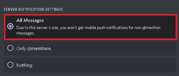 All-messages إصلاح عدم عمل إشعارات Discord