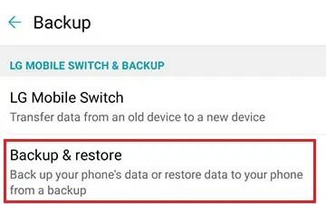Backup-Restore كيفية إعادة ضبط LG Stylo 4