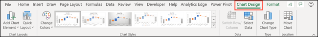 ChartDesignTab-ExcelWaterfall كيفية إنشاء وتخصيص مخطط شلال في Microsoft Excel