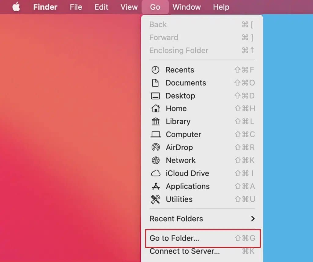 Click-on-Finder-and-select-Go-then-click-on-Go-To-Folder-1024x858-2 إصلاح مشاكل macOS Big Sur