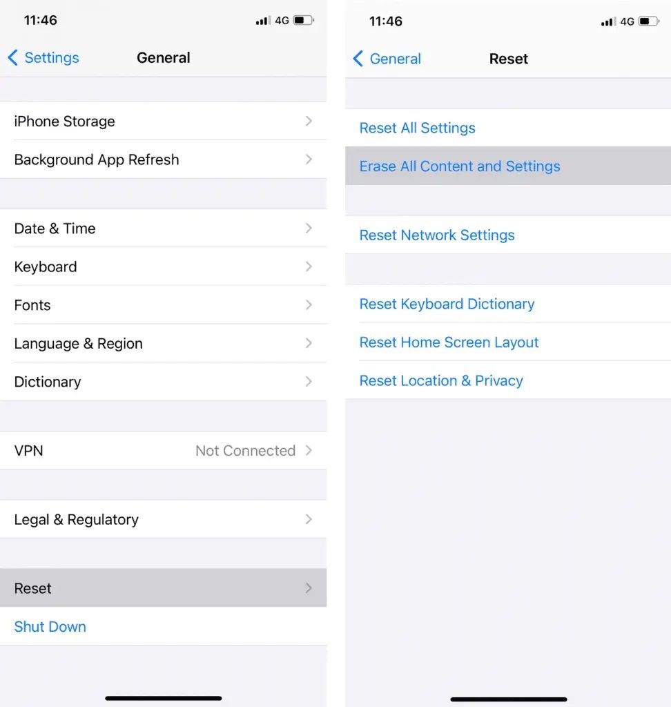 Click-on-Reset-and-then-go-for-the-Erase-All-Content-and-Settings-option-972x1024-2 كيفية إعادة ضبط المصنع لجهاز iPhone 7