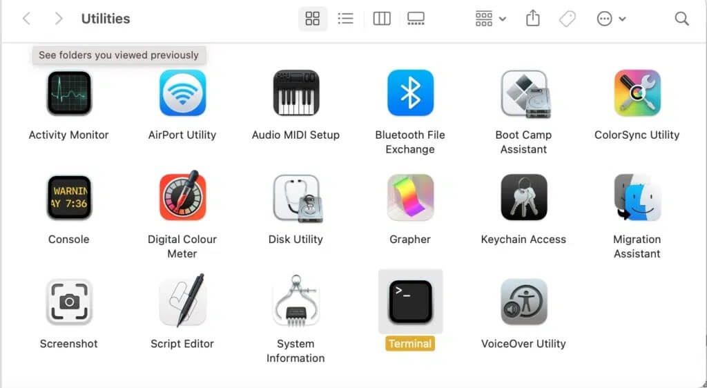 Click-on-Terminal-1024x562-1 كيفية إصلاح عدم عمل Bluetooth على نظام Mac