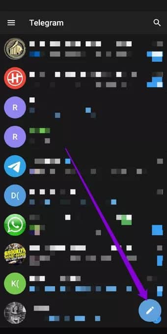 Compose-Button-Telegram_7c4a12eb7455b3a1ce1ef1cadcf29289 كيفية استخدام الدردشة السرية في Telegram على Android و iOS
