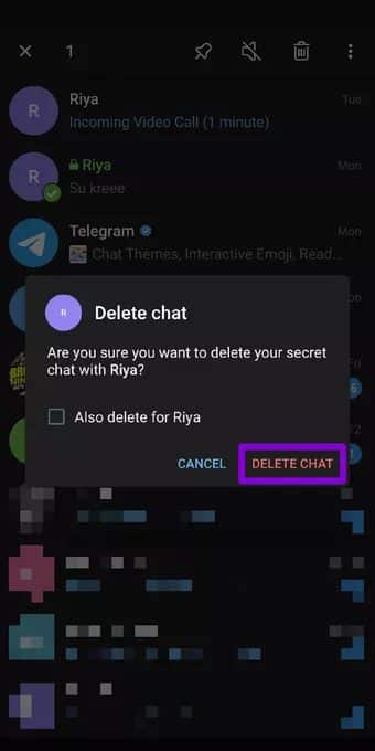 Confirm-Delete-Secret-Chat-in-Telegram_7c4a12eb7455b3a1ce1ef1cadcf29289 كيفية استخدام الدردشة السرية في Telegram على Android و iOS