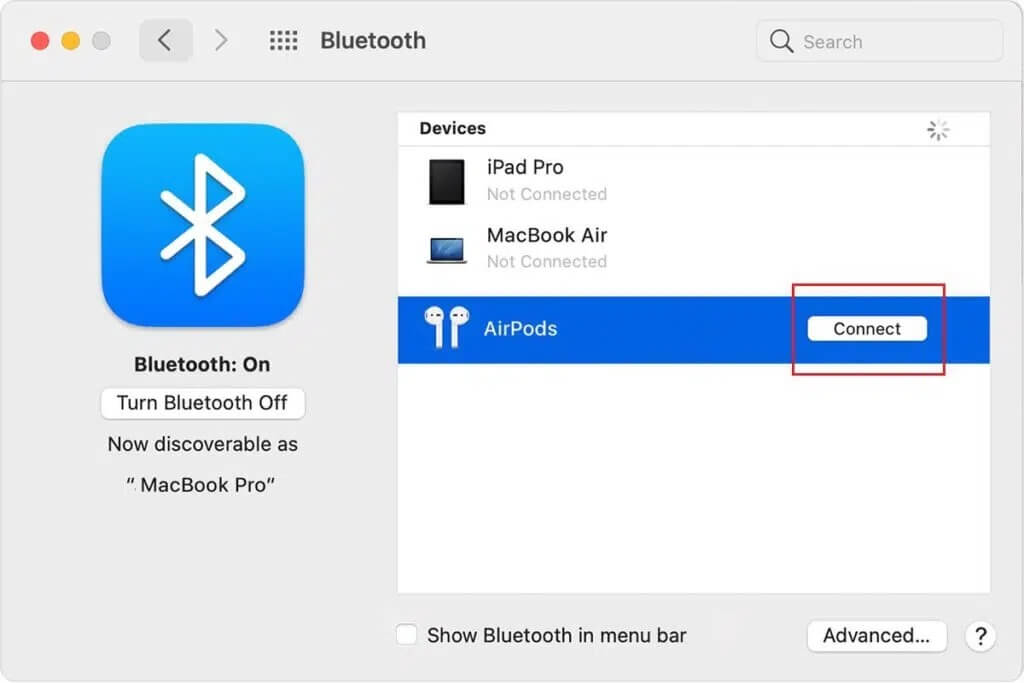Connect-Airpods-with-Macbook-1024x683-1 كيفية إعادة تعيين AirPods و AirPods Pro
