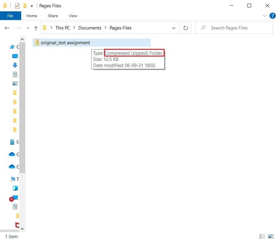 Convert-pages-file-to-zip-file كيفية فتح ملف Pages على Windows 10