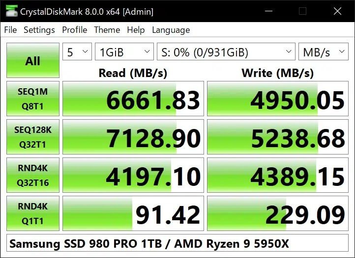 Crystal-Disk-Mark-1 11 أداة مجانية للتحقق من صحة SSD وأدائه