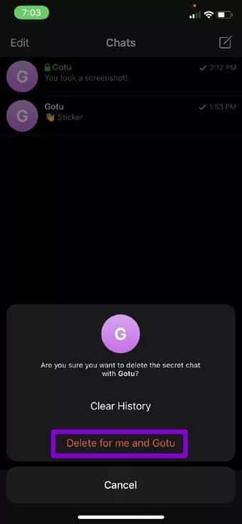 Delete-Chat-in-Telegram_7c4a12eb7455b3a1ce1ef1cadcf29289 كيفية استخدام الدردشة السرية في Telegram على Android و iOS