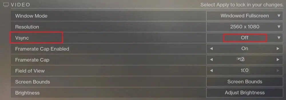 Destiny-2-Vsync إصلاح خطأ Destiny 2 Broccoli