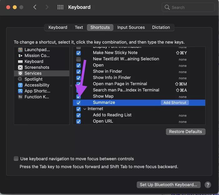 Enable-Summarize-in-System-Preferences_935adec67b324b146ff212ec4c69054f كيفية استخدام أداة التلخيص summarize على Mac