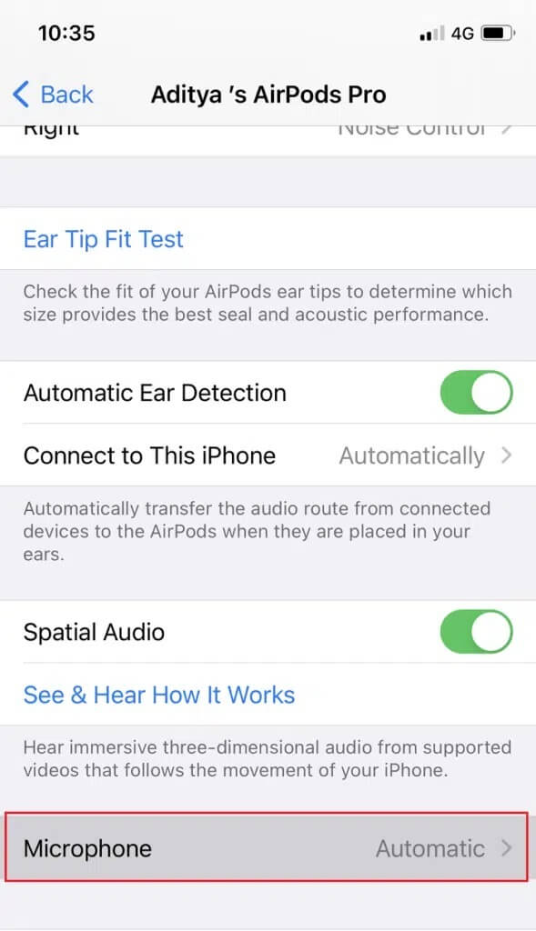 From-the-list-tap-on-Microphone-589x1024-1 إصلاح قطع اتصال AirPods من iPhone