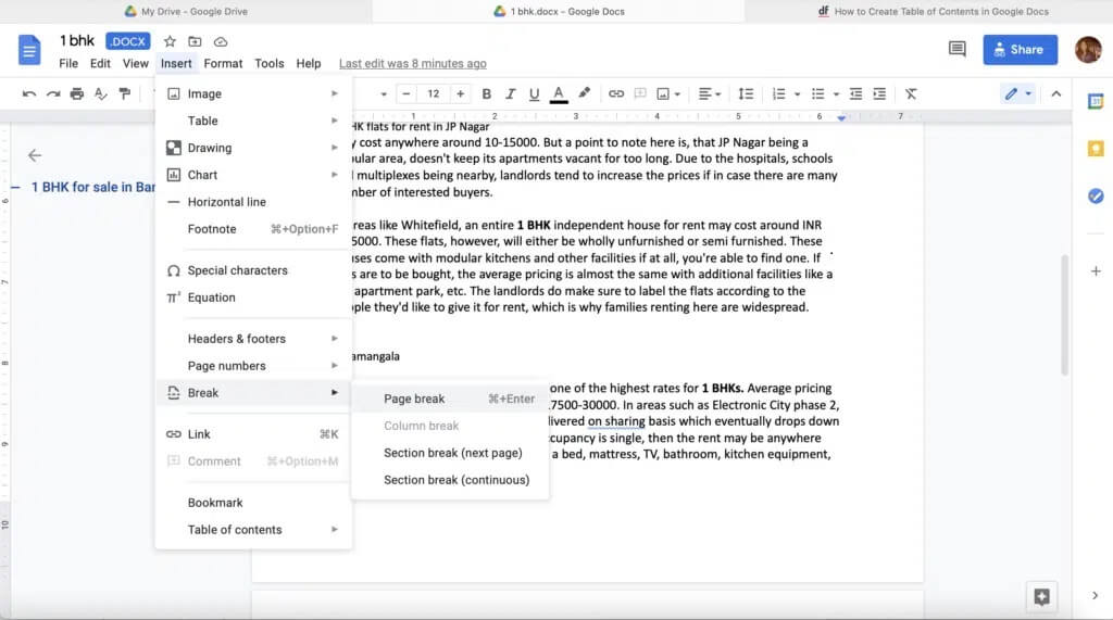 From-the-menu-bar-on-the-top-select-Insert-1024x571-1 كيفية إضافة صفحة في Google Docs