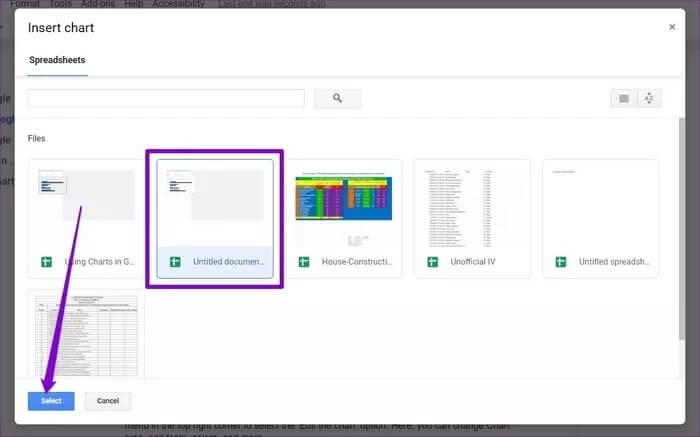 Insert-Chart-from-Google-Sheets_935adec67b324b146ff212ec4c69054f كيفية استخدام الرسوم البيانية في مستندات Google