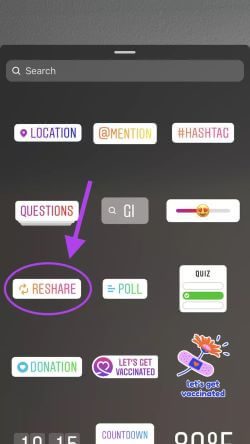 Instagram-Sticker-Panel-Reshare_935adec67b324b146ff212ec4c69054f أهم 8 نصائح لاستخدام ميزة إعادة مشاركة الملصق الجديدة في Instagram