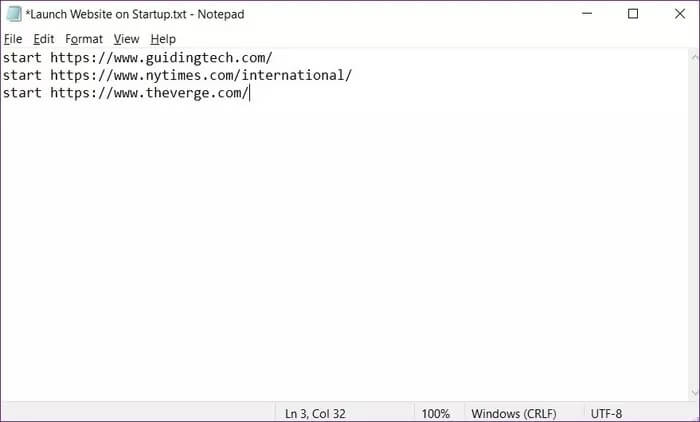 Launch-Multiple-Websites-on-Boot_935adec67b324b146ff212ec4c69054f أفضل 3 طرق لفتح صفحة ويب عند بدء التشغيل في Windows 10