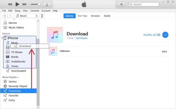 Manually-Select-Playlists-on-iTunes كيفية نقل قائمة التشغيل من iPhone إلى iTunes