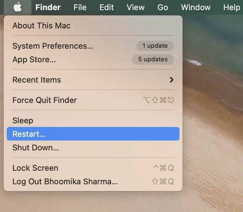 Once-the-MacBook-restarts-and-reboots-upgrade-the-software-once-again إصلاح مشاكل macOS Big Sur