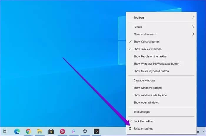 Open-Taskbar-Settings-on-Windows-10_2021-09-16-083956_935adec67b324b146ff212ec4c69054f كيفية تغيير حجم شريط المهام في نظام التشغيل Windows 10