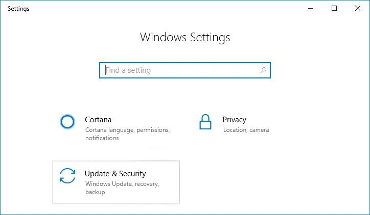 Press-Windows-Key-I-to-open-Settings-then-click-on-Update-security-icon-1 إصلاح خطأ موارد النظام غير الكافية لإكمال API