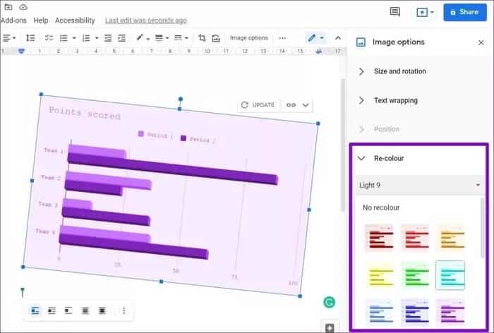 Re-color-Charts-in-Google-Docs_935adec67b324b146ff212ec4c69054f كيفية استخدام الرسوم البيانية في مستندات Google