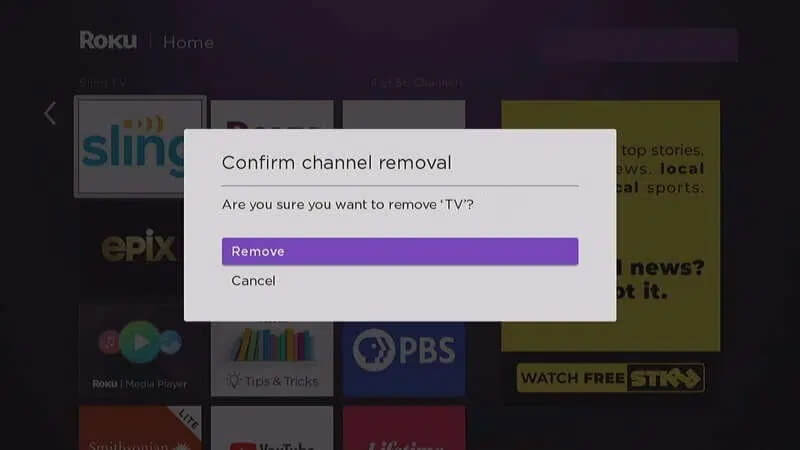 Remove-Unwanted-Channels-from-Roku إصلاح مشكلة Roku يعيد التشغيل