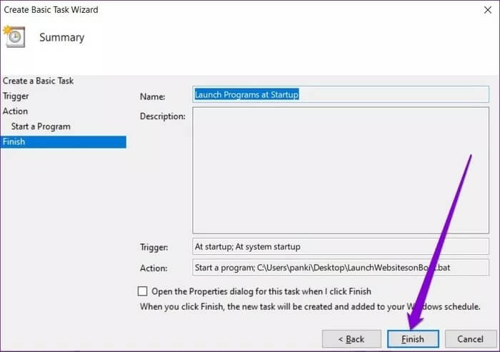 Review-Task-Details_935adec67b324b146ff212ec4c69054f أفضل 3 طرق لفتح صفحة ويب عند بدء التشغيل في Windows 10