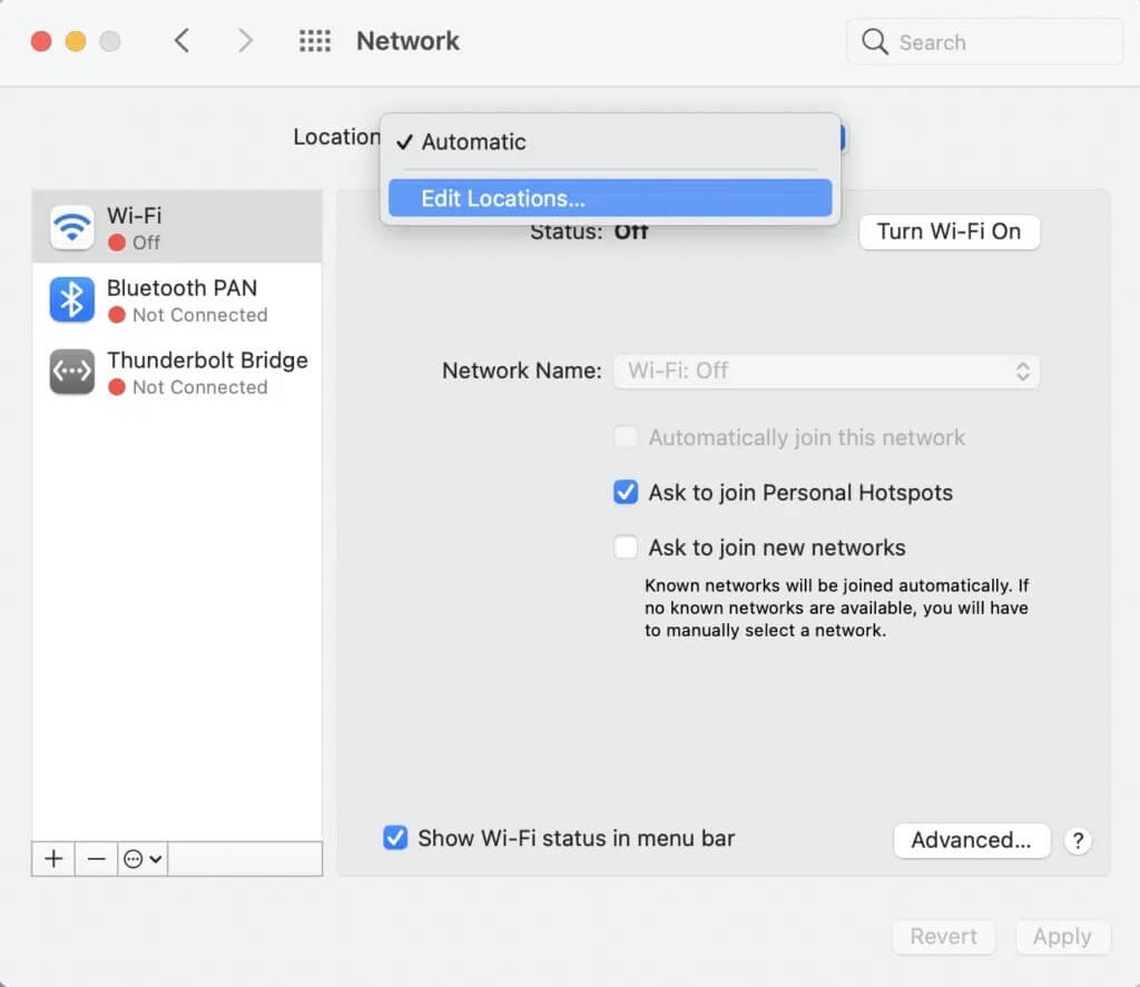 Select-Edit-Location-1024x887-1 لماذا الإنترنت على جهاز Mac بطيئة للغاية؟